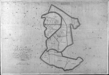 818097 Verzamelkaart met de verdeling van de kadastrale gemeente Abstede in sectie A en drie bladen, behorend bij het ...